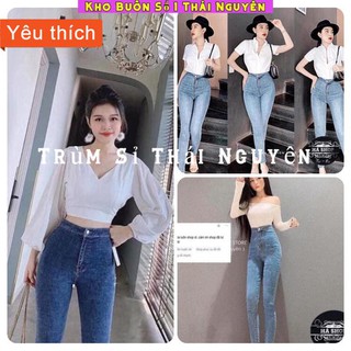 [ FREE - SHIP 50K ] Quần jean cạp cao chất bao đẹp chuẩn ảnh
