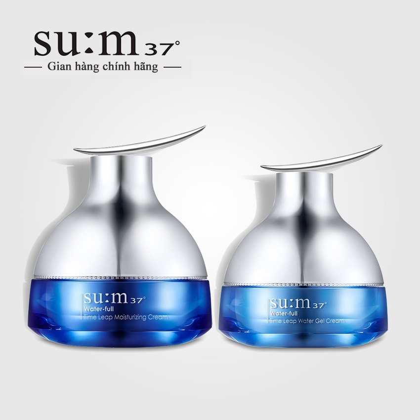 Bộ kem cấp ẩm Su:m37 Water-full Time Leap Moisturizing Cream Special Set - Set kem dưỡng ẩm Sum; Kem cấp ẩm sum xanh