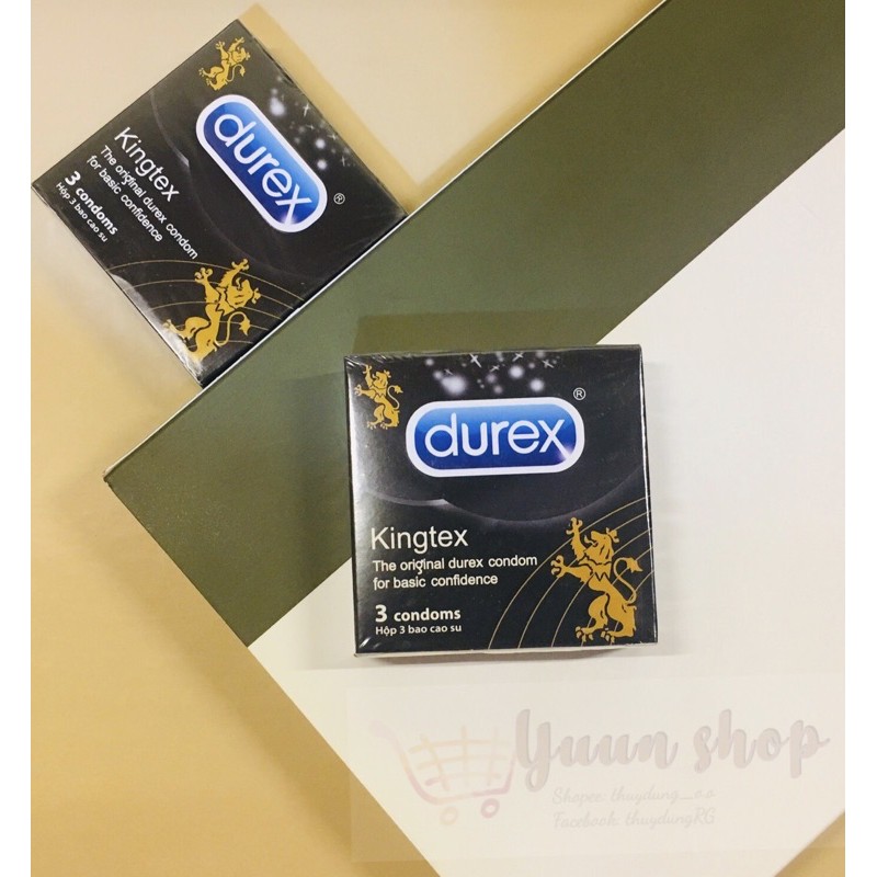 Bao cao su Durex Kingtex hộp 3 cái