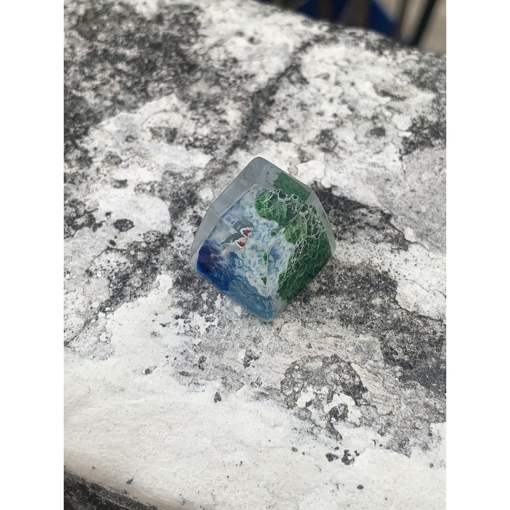 Nút bàn phím keycap cá mập và biển cả