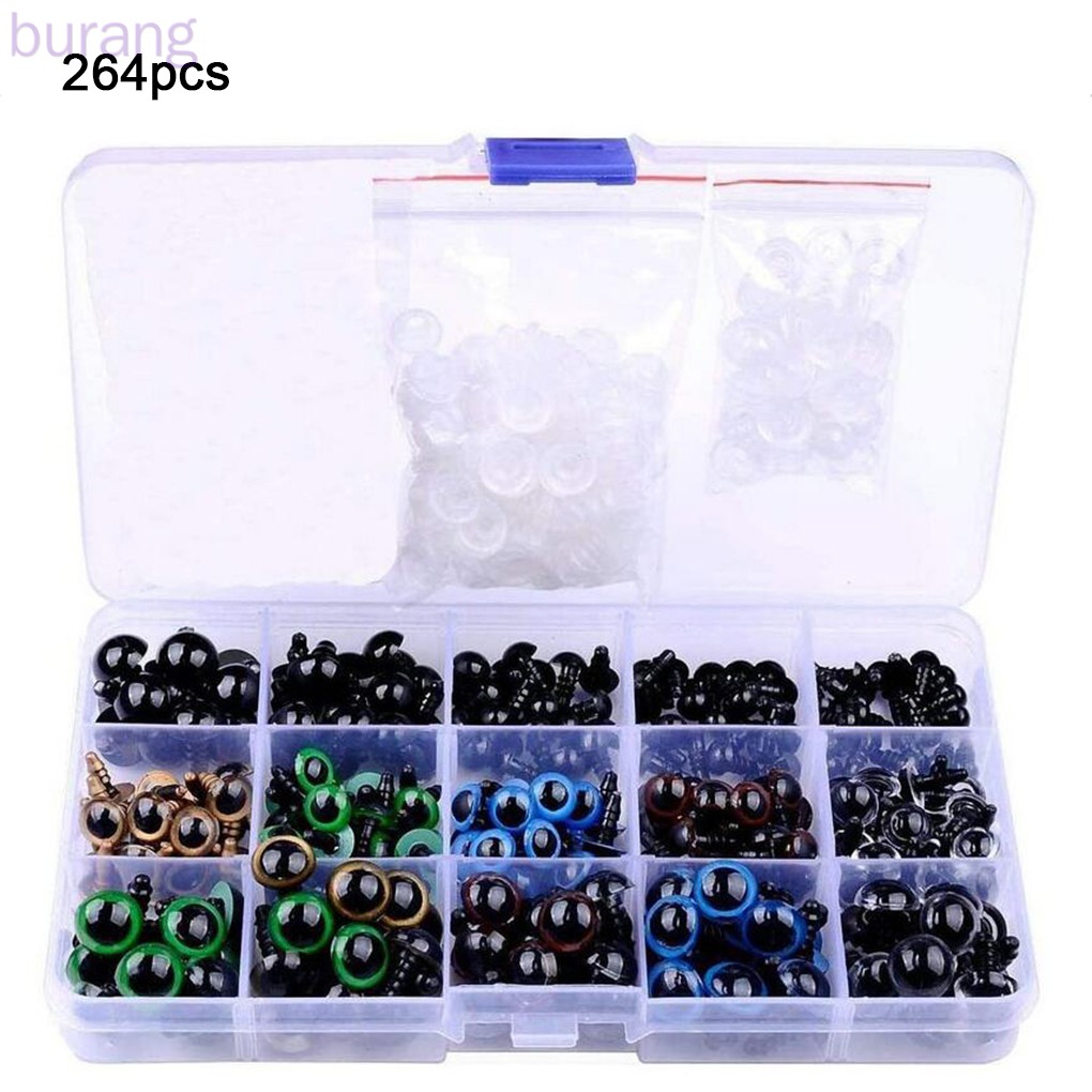 264 Mắt nhựa nhiều màu cho búp bê sử dụng tiện lợi