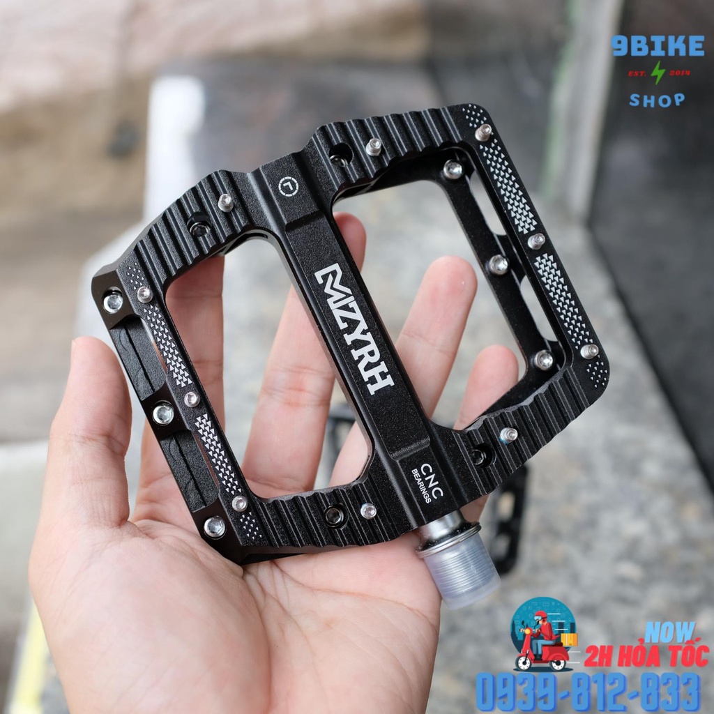 Pedal bàn đạp xe đạp thể thao leo núi touring nhôm cnc 3 bạc đạn MZYRH -  MZ327