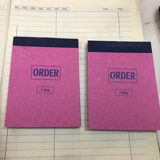 Order 2 liên/ 3 liên khổ A7 100 tờ đẹp giá siêu rẻ (combo 10 quyển)