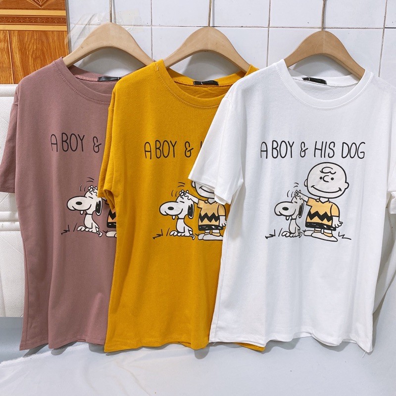 Áo phông teen dáng rộng cổ tròn, Áo thun ngắn tay form rộng dáng dài vải cotton co giãn AP1200 - NhiNhi Shop