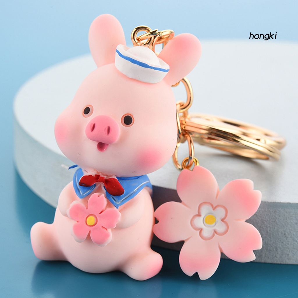 Móc khóa hình chú heo con xinh xắn