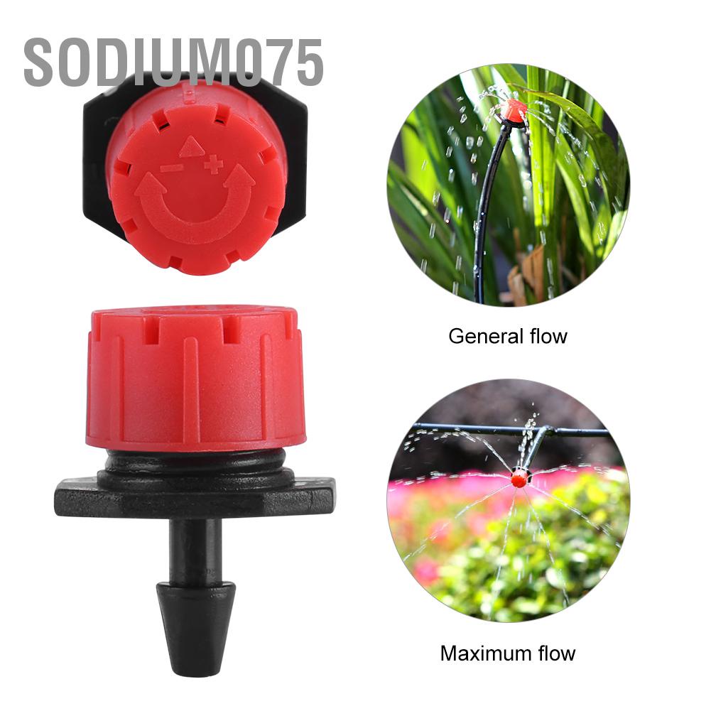 Sodium075 50/100/150 cái Vườn có thể điều chỉnh Tưới nước Dòng chảy Nhỏ giọt Đầu nhỏ Công cụ trồng hoa