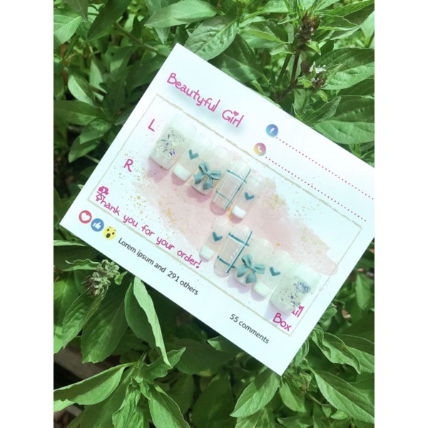 nail box,  móng up thiết kế
