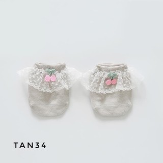 Tất cổ ngắn nơ cherry TAN34