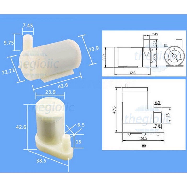 Bơm Nước Hồ Cá Mini DC3-5V Máy Bơm Mini, Bơm Rửa Tay, Rót Rượu