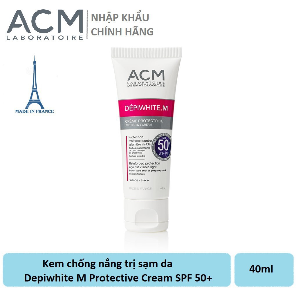 ACM Kem Chống Nắng Giảm Nám &amp; Sạm Da Depiwhite M Protective SPF50+ 40ml