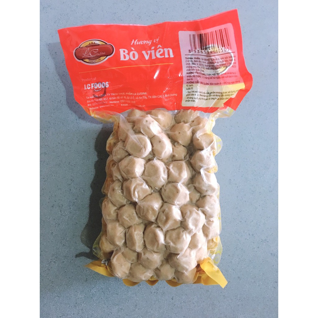 Bò viên chiên loại ngon bịch 0.5kg