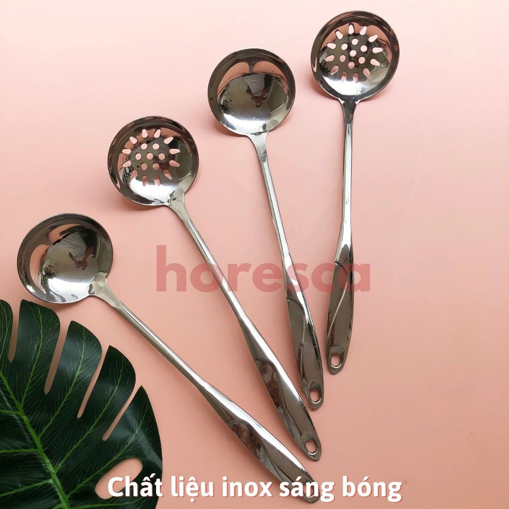 Bộ Muôi Lẩu Xoắn Inox Cao Cấp