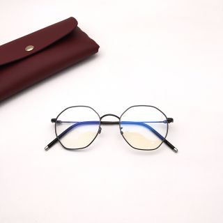 Gọng kính kim loại kiểu lục giác