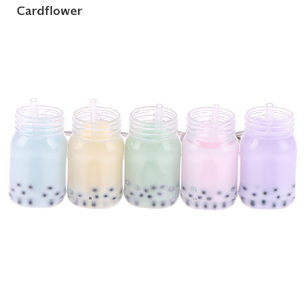 1 Móc Khóa Acrylic Hình Trà Sữa Trân Châu Thời Trang