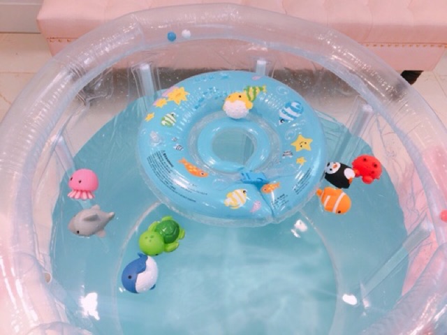 (Tặng Quà) Bể Bơi Thành Cao 80x80 Doctor Dolphin CHÍNH HÃNG Kèm Nhiều Phụ Kiện