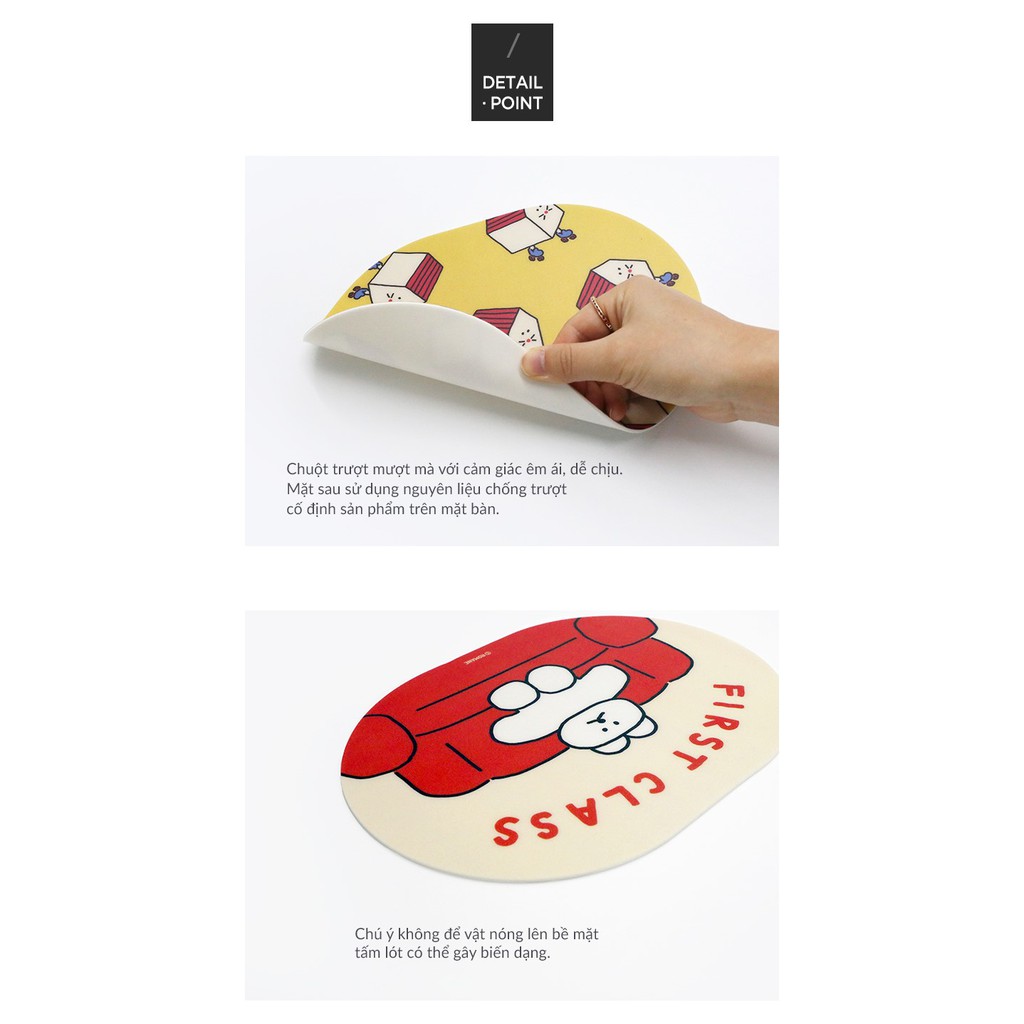 Miếng lót chuột máy tính chống trượt bằng nhựa PVC