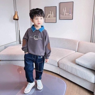 Set 2 áo gấu polo cho bé ( 1 set 2áo 2 màu)