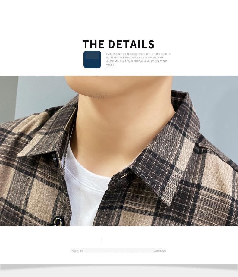 Áo Sơ Mi Nam Tay Dài Kẻ Sọc Phong Cách Nhật Bản