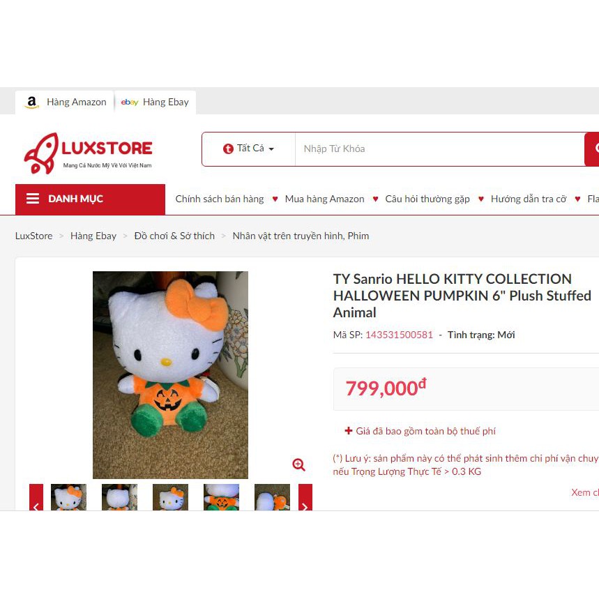 Thú Nhồi Bông Hello Kitty