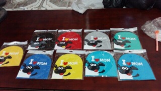 Mũ cừu I love Mom and Dad