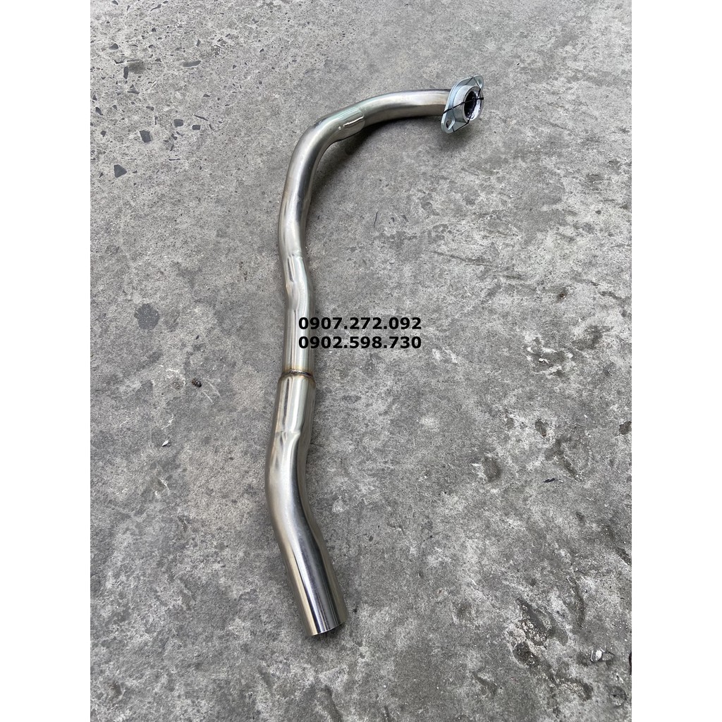 Cổ pô inox 304 phi 32mm x1,5mm loại dài gắn pô zin cho exciter 150