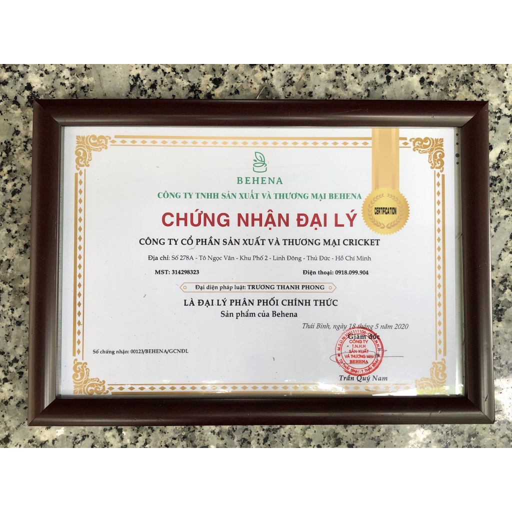 Bột Cần Tây Nguyên Chất Behena ( Hộp 50gr - 20 gói x 2.5gr) - CRICKET