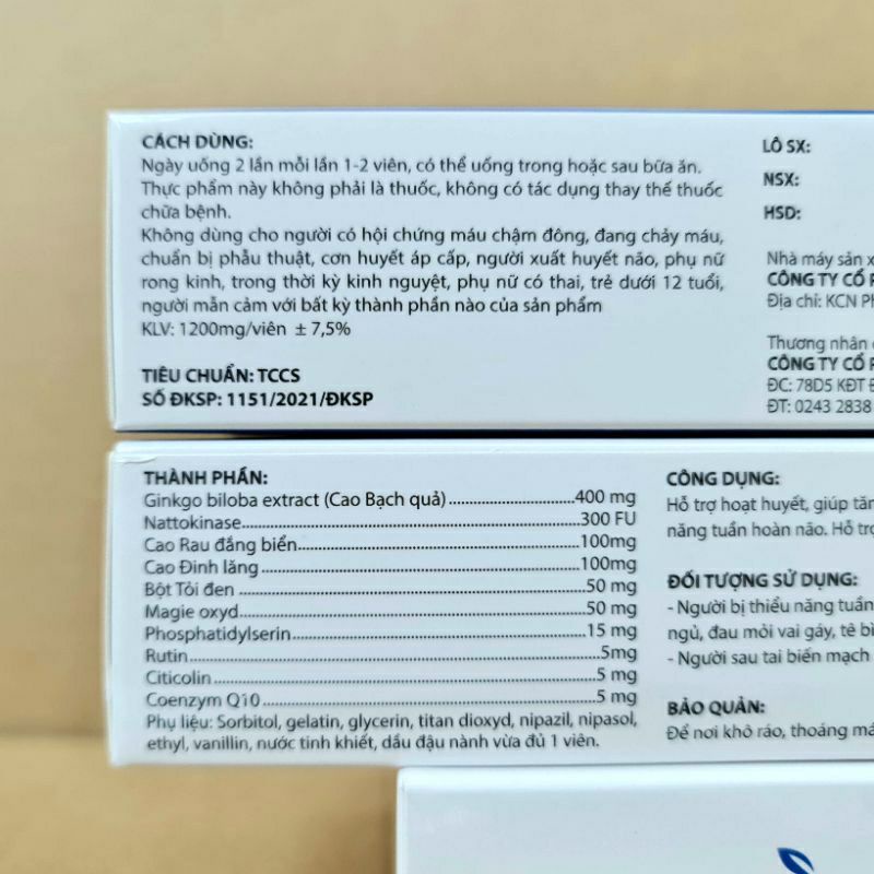Hoạt huyết dưỡng não CERELON FORTE With Citicolin - tăng cường lưu thông máu lên não phòng ngừa tai biến