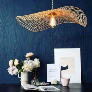 Đèn tre đèn mây tre đèn lồng tre lượn sóng