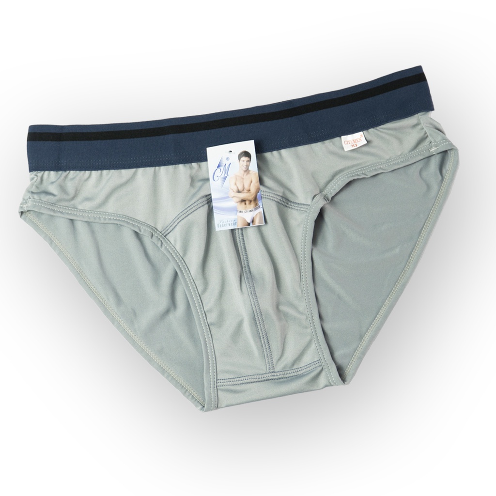 Combo 2 quần sịp nam CITYMEN lưng sọc vải thun lạnh cao cấp co giãn 4 chiều, thoáng khi và kháng khuẩn, xì sịp tam giác