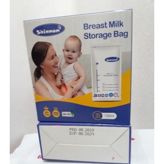 Hộp 30 túi trữ sữa mẹ 100ml không BPA Shinmom -  Nhật ( Japan Technology)