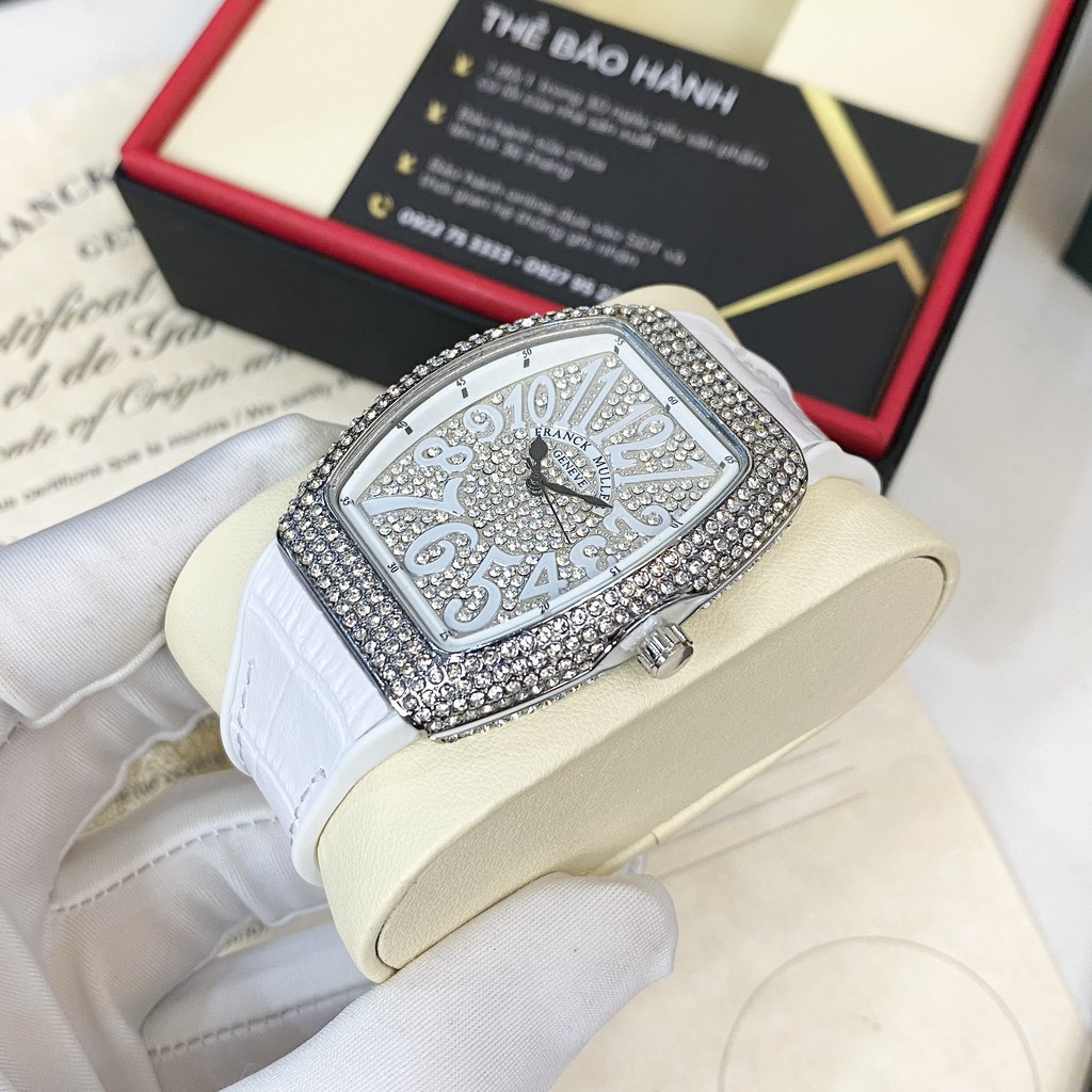 Đồng hồ nữ Franck Muller máy pin full đá cao cấp có bảo hành DHN002 trangmoon | BigBuy360 - bigbuy360.vn