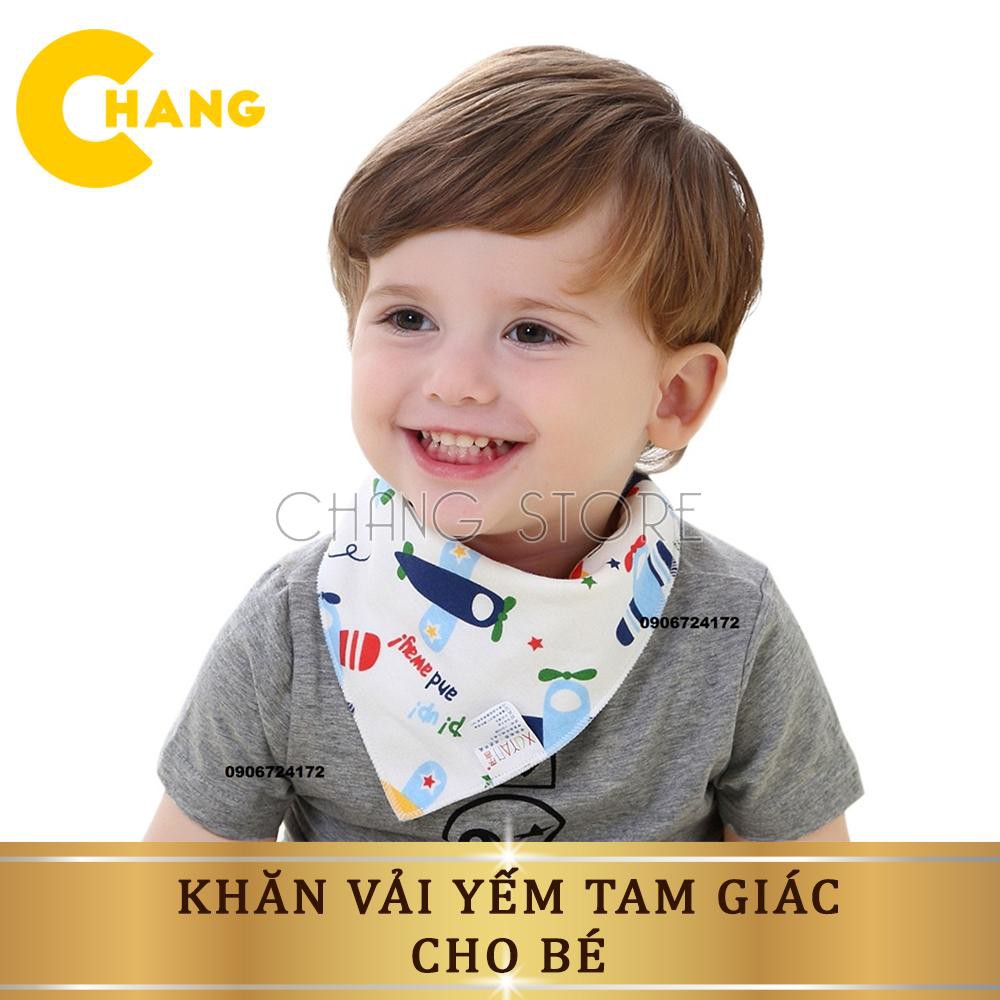Khăn Vải Yếm Tam Giác Chất Liệu Mềm Mại Cho Bé