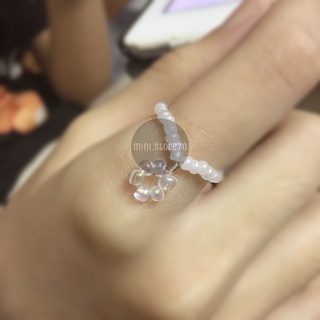 Nhẫn hạt cườm handmade [mẫu 6-10]
