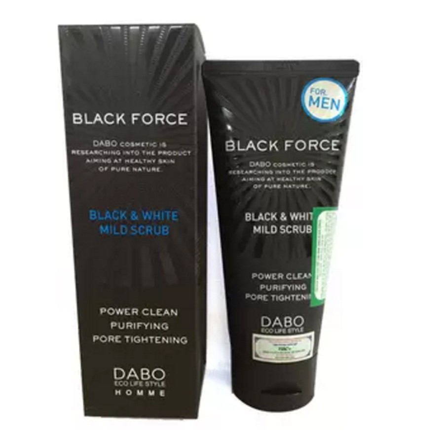 Sữa Rửa Mặt Nam Dabo Black Force Trắng Da, Sạch Nhờn 150ml