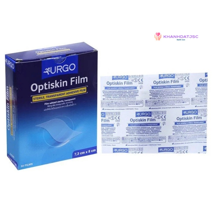 Băng y tế vô trùng trong suốt, không thấm nước Urgo Optiskin Film 73 x 80mm