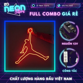 Đèn Led Neon Jordan Logo, Led Neon 12V trang trí phòng, góc livestream, quay Tiktok I 2D Neon Store