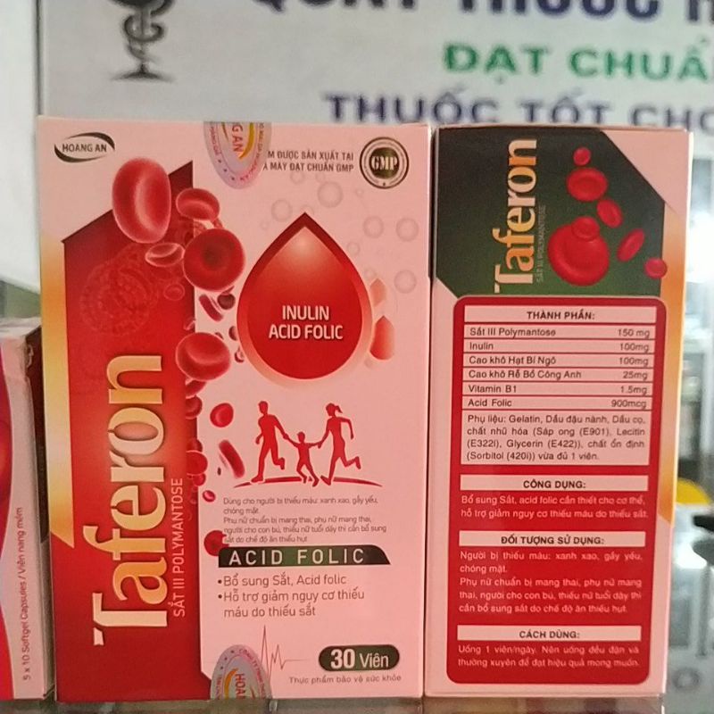 Combo 2lọ Viên uống bổ Sắt không gây táo bón Taferon - Ferrovit