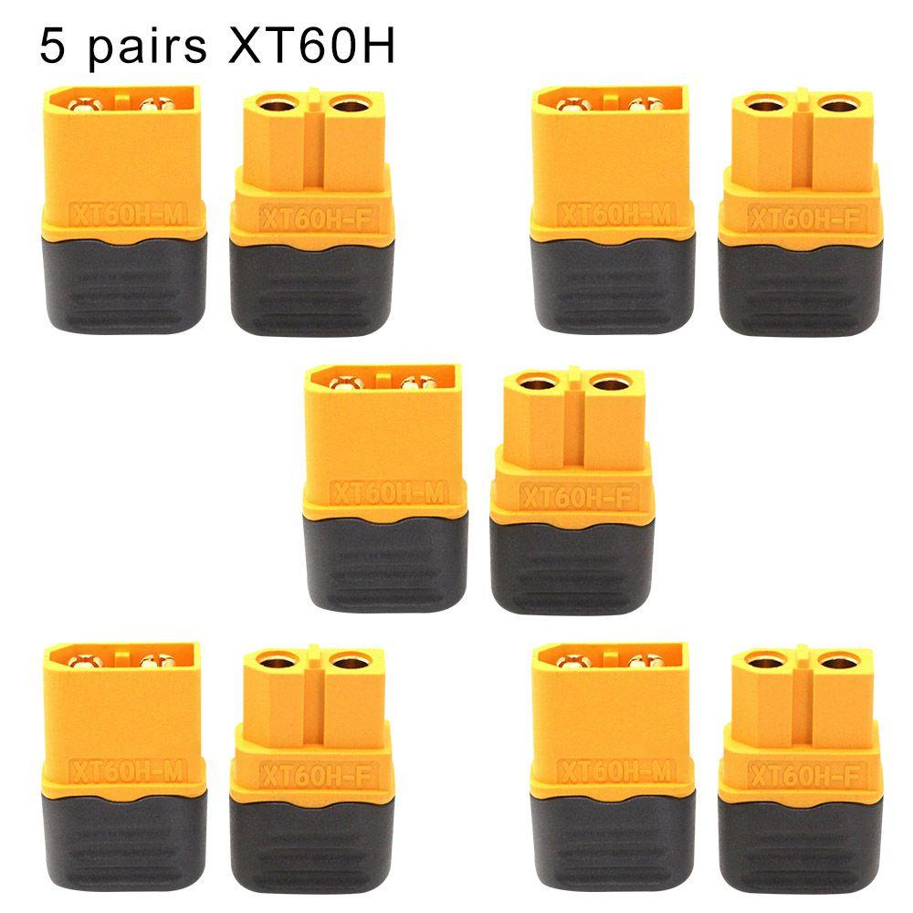 5 Cặp Đầu Nối XT60H Chất Lượng Cao Cho Mô Hình Điều Khiển Từ Xa