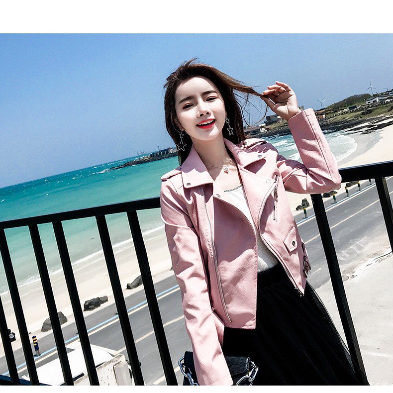 ]] ÁO DA SỊN JAKET NGẮN PHIÊN BẢN HÀN QUỐC ĐẸP KI621