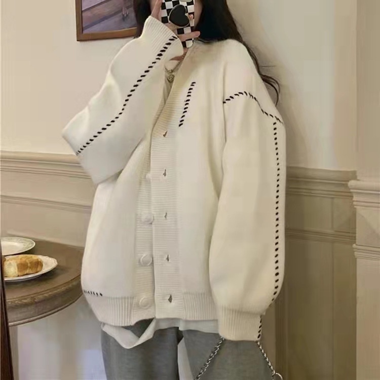 Áo khoác nữ tay dài kiểu rộng thời trang trẻ trung