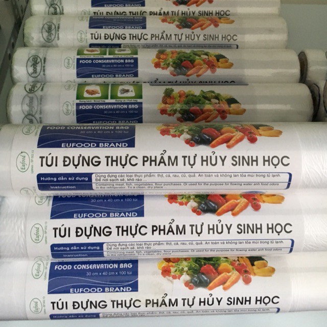 Túi tự hủy sinh học Eufood