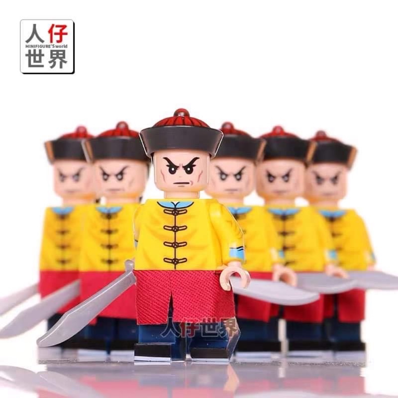 X0329 Army Qing Empire đồ chơi lắp ráp mô hình nhân vật minifigures Quan Binh triều đình Trung quốc thời Đại thanh