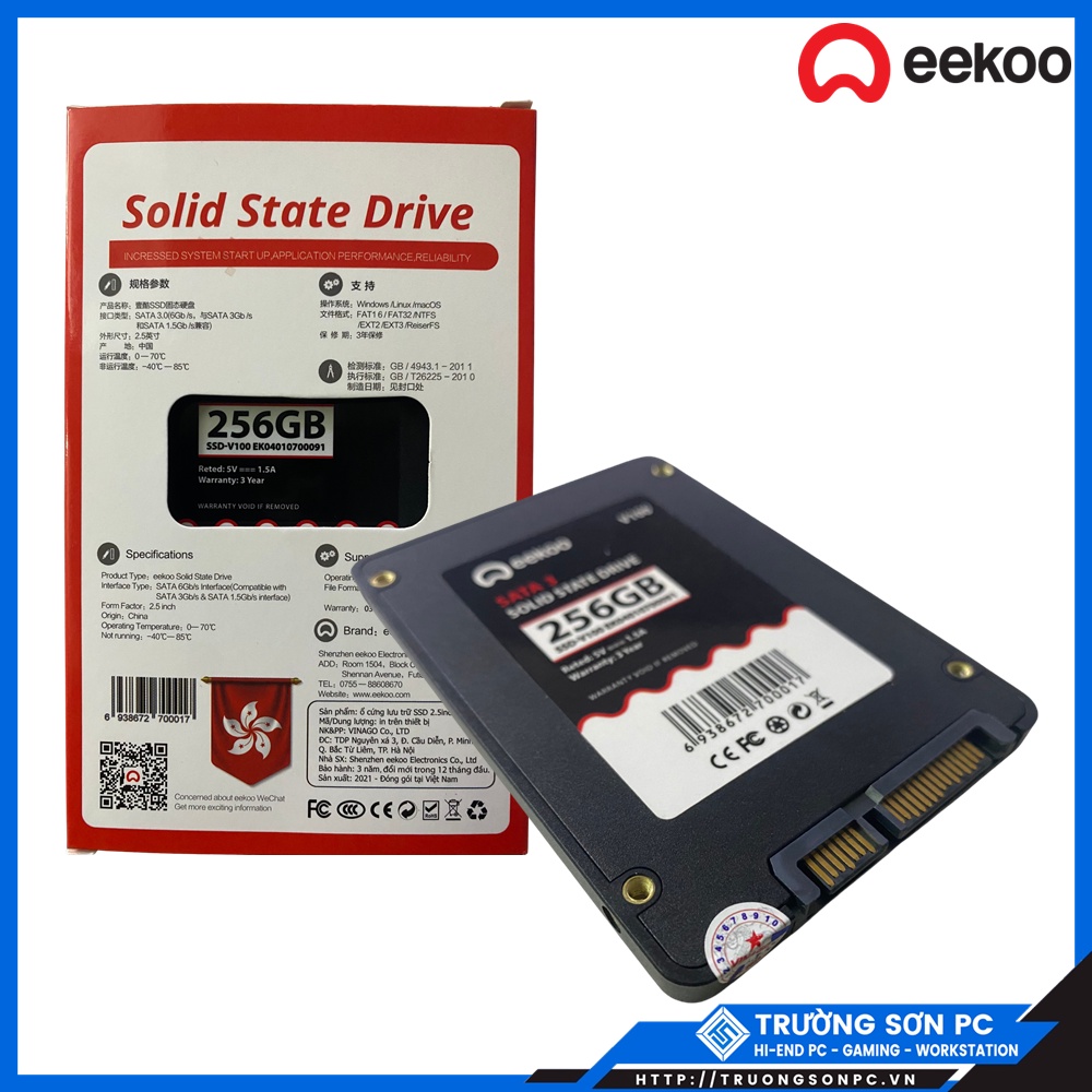 [Mã SKAMELW245 giảm 10% đơn 250K] SSD EEKOO 256GB 240GB 120GB 128G | Chính Hãng Bảo Hành 36 Tháng | WebRaoVat - webraovat.net.vn