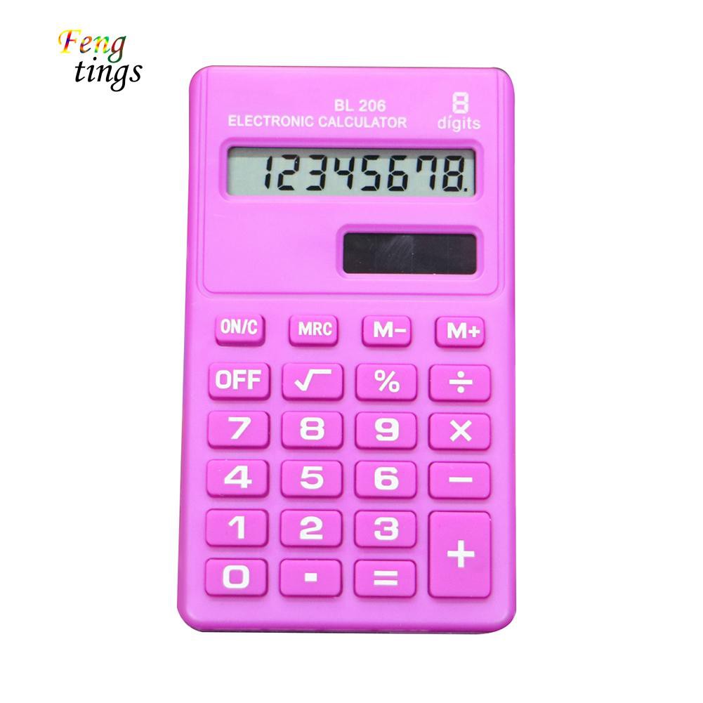 Máy tính bỏ túi mini màu kẹo với 8 kí tự
