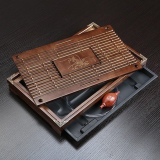 Khay Trà Gỗ Trạm Đồng [ Sẵn Hàng ]