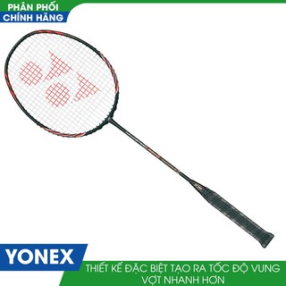 Vợt cầu lông yonex nanospeed 9900 cao cấp đan dây đàn hồi tốt màu phối đen đỏ - bongbonsports