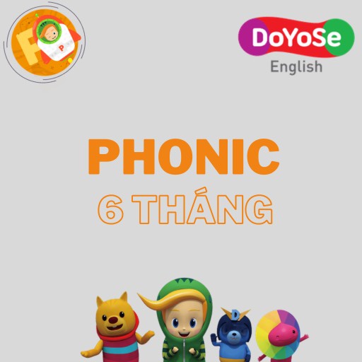 Toàn quốc [E-voucher] Doyose Phonic 6 tháng - Phần mềm học Tiếng Anh cho trẻ từ 4 đến 6 tuổi