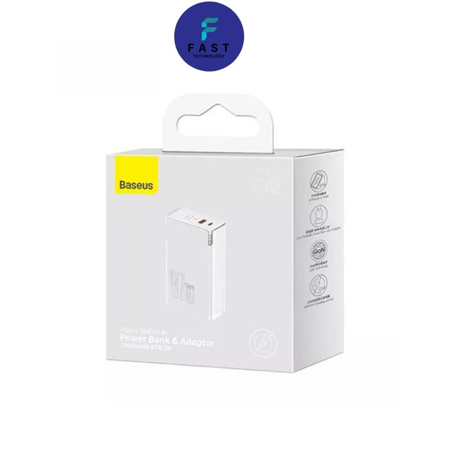Sạc nhanh kiêm pin sạc dự phòng Baseus 87w cho laptop smartphone