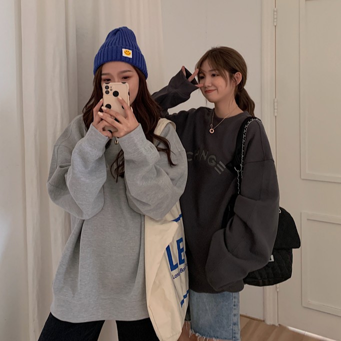 Áo Sweater In Chữ Phong Cách Hàn Quốc Xinh Xắn Cho Nữ | BigBuy360 - bigbuy360.vn