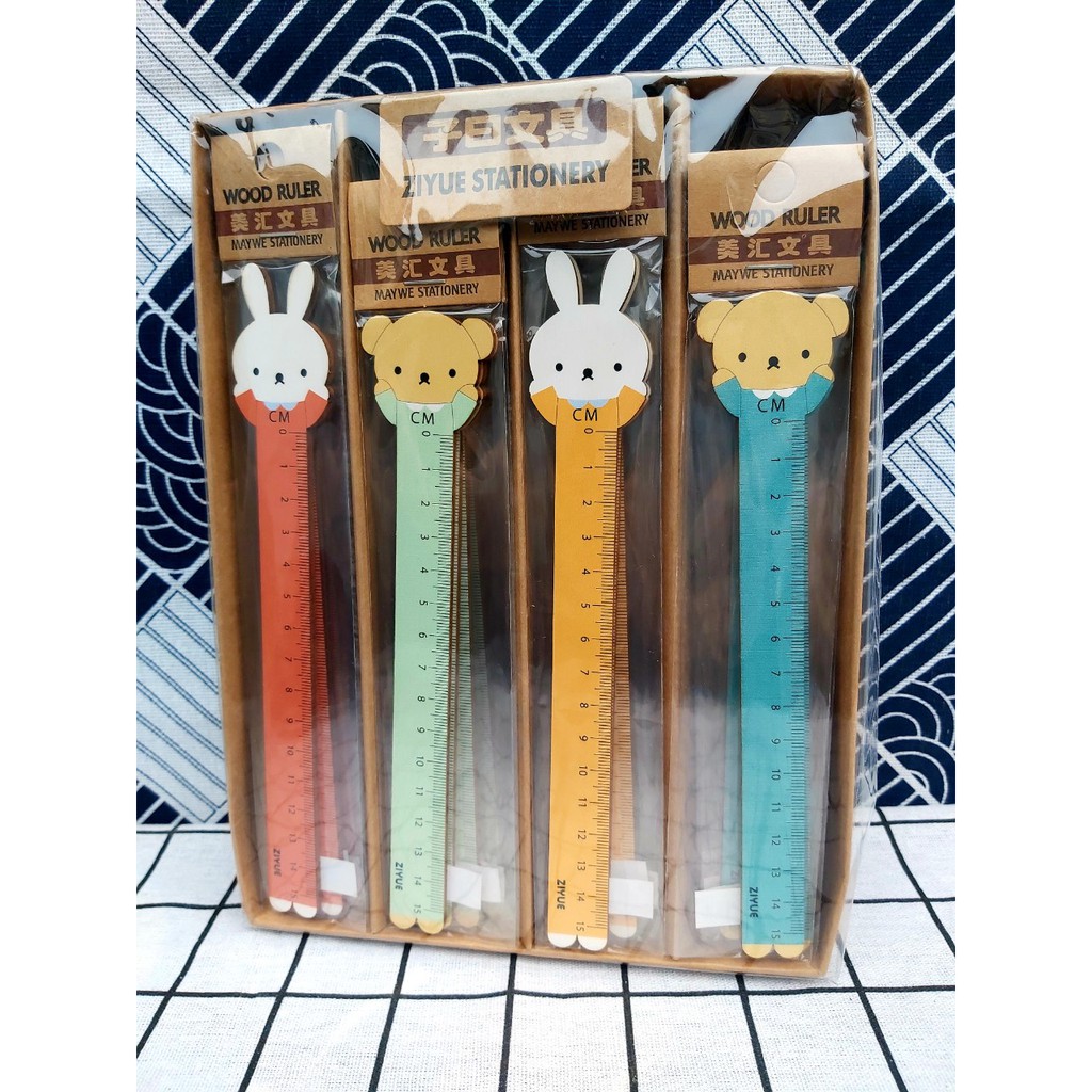 THƯỚC KẺ GỖ 10CM - 15CM NHIỀU MẪU MÃ, AN TOÀN SỬ DỤNG